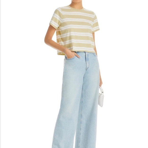 NWT MADEWELL Bella Vintage Striped Short Sleeve Tee Size Medium - Picture 3 of 6